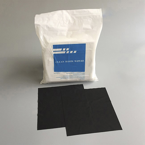 JW14071-9BK JEJOR Черная сухая протирочная салфетка для чистых и стерильных помещений класса ISO 4(10-1000), р-р 23х23см, 150 штук в упаковке. Полиэстер 100%