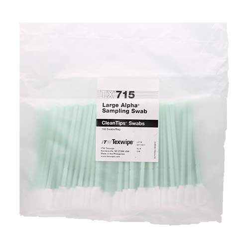 TX715 TEXWIPE Alpha Sampling Polyester Cleanroom Swab Полиэстеровые свабы для валидации и пробо-отборов чистых помещений.Полиэстер 100%