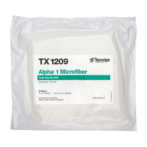 TX1209 TEXWIPE ALFA®1 MICROFIBER CLEANROOM WIPERS Протирочные салфетки для чистых помещений класса ISO3.Размер 23х23 см, 100шт./упак. Полиэстер 80%, Нейлон 20%