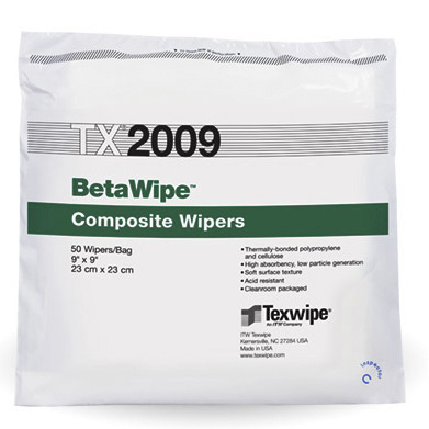TX2009 TEXWIPE BETAWIPE DRY POLYPROPYLENE AND CELLULOSE  CLEANROOM WIPERS Протирочные салфетки для чистых помещений класса ИСО 3. Размер салфетки 23х23см, 100шт./упак. Полипропилен,целлюлоза 100%