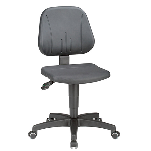 9653-2000 BIMOS UNITEC 2 CHAIRS WITH CASTORS Лабораторное кресло  на колесной базе для лабораторий и производств. Высота регулировки  440-620мм. Материал Полиуретан