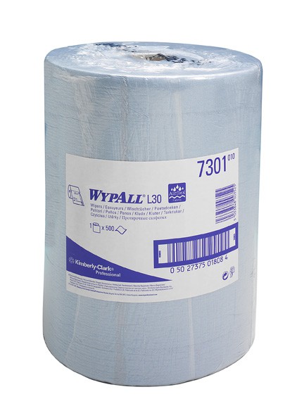 арт.7301-WYPALL*L30 Протирочные салфетки-Большой рулон,в упаковке 1 Рулон х 500 листов, размером 38,0 x 33,0см