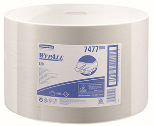 арт.7477-WYPALL*L20 Протирочные салфетки-Большой рулон,в упаковке 1 Рулон x 2000 листов, размером 38,0 x 23,5см