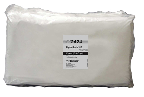 арт.TX2424-Салфетки TexTra®  для чистых помещений класса ISO5,в упаковке 100 салфеток, размер 31х31см