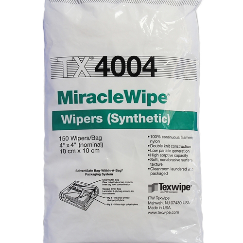 арт.TX4004-Салфетки MiracleWipe® для чистых помещений класса ISO5, в упаковке 600 салфеток,размер: 10х10см