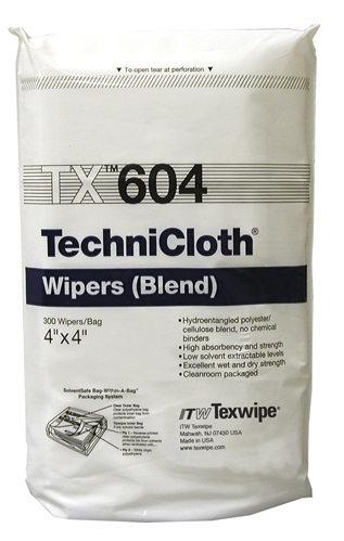 арт.TX604-Салфетки TechniCloth® для чистых помещений класса ISO6,в упаковке 1200 салфеток,размер: 10х10см