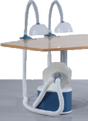 вытяжная система nederman Kit 1000, 2 рукава диаметром 32 мм,2 купольной насадки 1/2