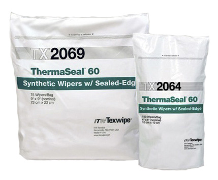 TX2069-Салфетки ThermaSeal™ 60 для чистых помещений класса ISO4, в упаковке 25 салфеток, размер 61х112см