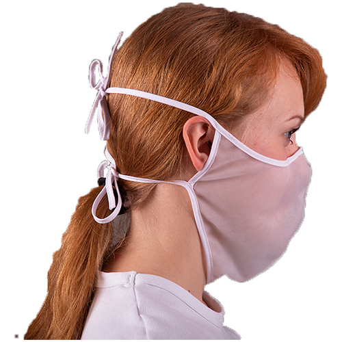 Б-191 Многоразовая маска на завязках. Состав ткани: 100% ПА.Применяется в комплекте к шлемам в чистых помещений классов ISO 3-8 (GMPA-D)