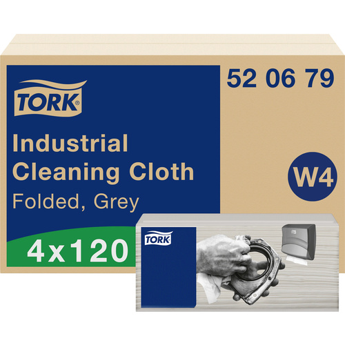 520678 TORK INDUSTRIAL CLEANING CLOTH GREY GIANTRO W4 PREMIUM Протирочный материал, размер 428х355мм, 120листов