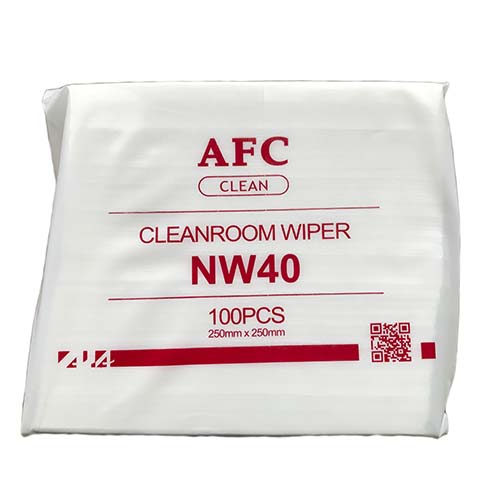 NW-40 AFC®CLEAN NONWOWEN CLEANROOM WIPER Протирочная безворсовая салфетка сложенная в 4 раза для чистых помещений класса ISO6. Размер салфетки 25х25см, 100шт/упак. Полиэстер 30%, 70% Целлюлоза