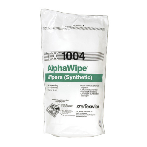 TX1004 TEXWIPE ALFAWIPE® POLYESTER CLEANROOM WIPERS Полиэстеровые салфетки для чистых помещений класса ISO4.Р-р 10х10 см, 300шт./упак. Полиэстер 100%