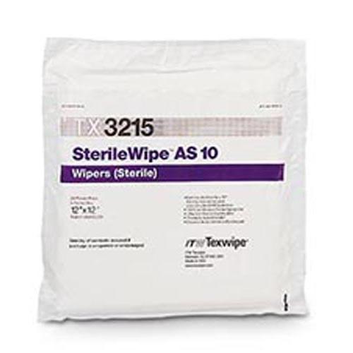 TX3215 TEXWIPE STERILEWIPE™ AS10 СТЕРИЛЬНЫЕ ВЫСОКОСОРБЦИОННЫЕ САЛФЕТКИ  для чистых и стерильных помещений класса ISO3.Размер салфетки 31х31 см, 100шт./упак. Полиэстер 100%