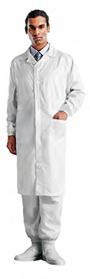Лабораторный халат арт.51-400-0001 для чистых помещений ISO 5-8(GMP В - D)